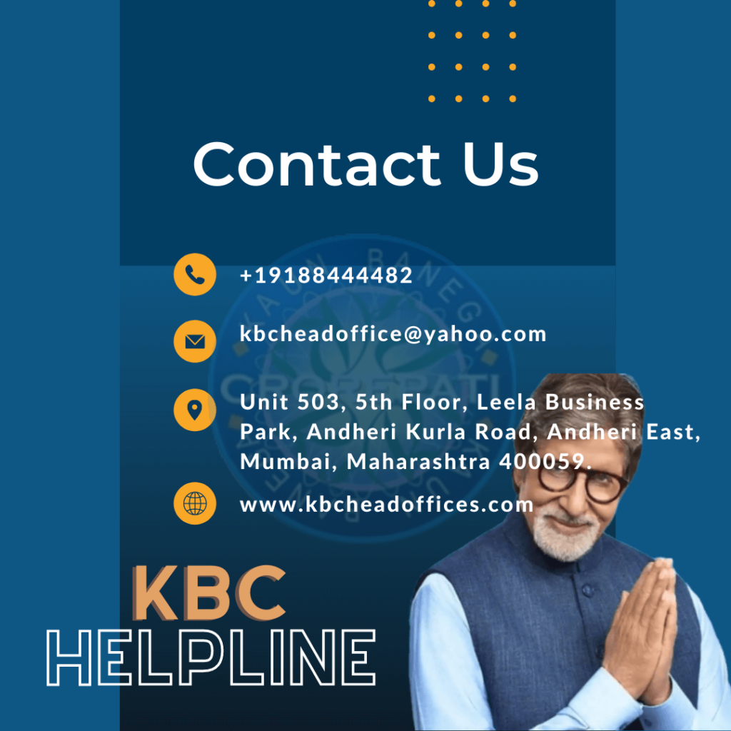 kbc helpline number