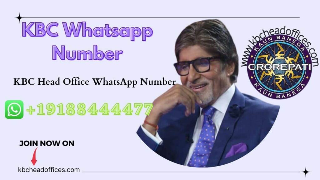 kbc whatsapp number